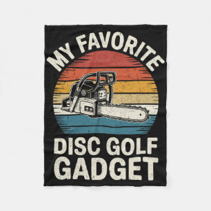 My Favourite Disc Golf Gadget Funny Disc Golf  Fleece Blanket