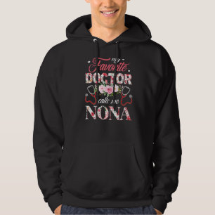 My Favourite Doctor Call Me Nona Flower Happy Moth Hoodie
