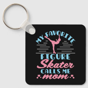 My Favourite Figure Skater Calls Me Mum Key Ring