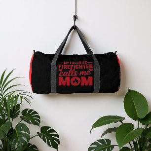 My Favourite Firefighter Calls Me Mum Duffle Bag