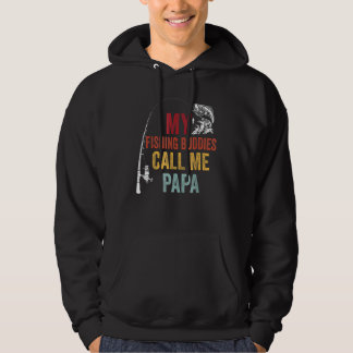 My Favourite Fishing Buddies Call Papa Fisherman F Hoodie