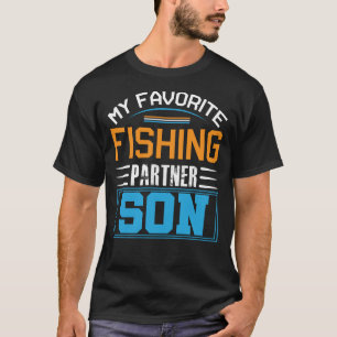 My Favourite Fishing Partner SON Fathers Day  T-Shirt