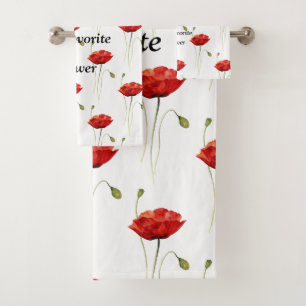 My Favourite Flower- Bath Towel Set
