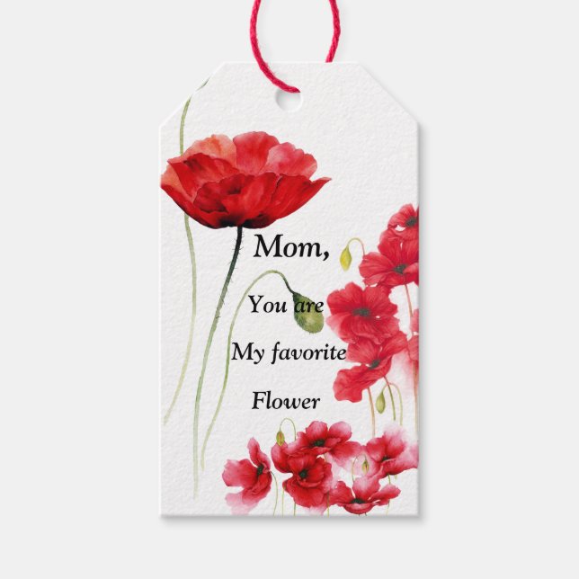 My Favourite Flower Gift Tags (Front)