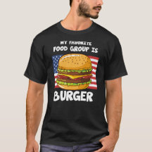 My Favourite Food Group Is Burger American Flag