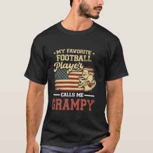 My Favourite Football Player Calls Me Grampy US Fl T-Shirt
