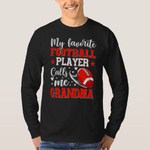 My Favourite Football Player Calls Me Grandma Moth T-Shirt