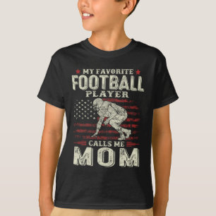 My Favourite Football Player Calls Me Mum Us Flag T-Shirt