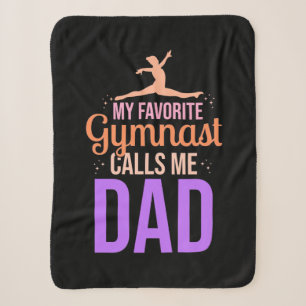My Favourite Gymnast Calls Me Dad Sherpa Blanket
