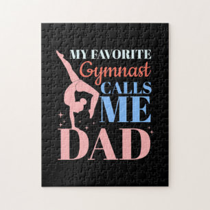 My Favourite Gymnast Calls Me Daddy Jigsaw Puzzle
