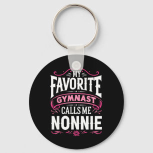 My Favourite Gymnast Calls Me Nonnie Gymnastics Key Ring