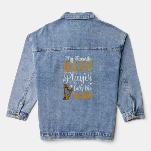 My Favourite Harp player calls me Mum Cute 1 Denim Jacket