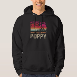 My Favourite Hiking Buddies Call Me Poppy Vintage Hoodie