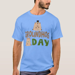 My Favourite Holiday Ground Hog Groundhog day Prem T-Shirt
