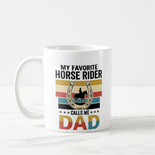 My Favourite Horse Rider Calls Me Dad Shirt Design Coffee Mug