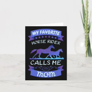 My Favourite Horse Rider Calls Me Mum Dressage Eng Card