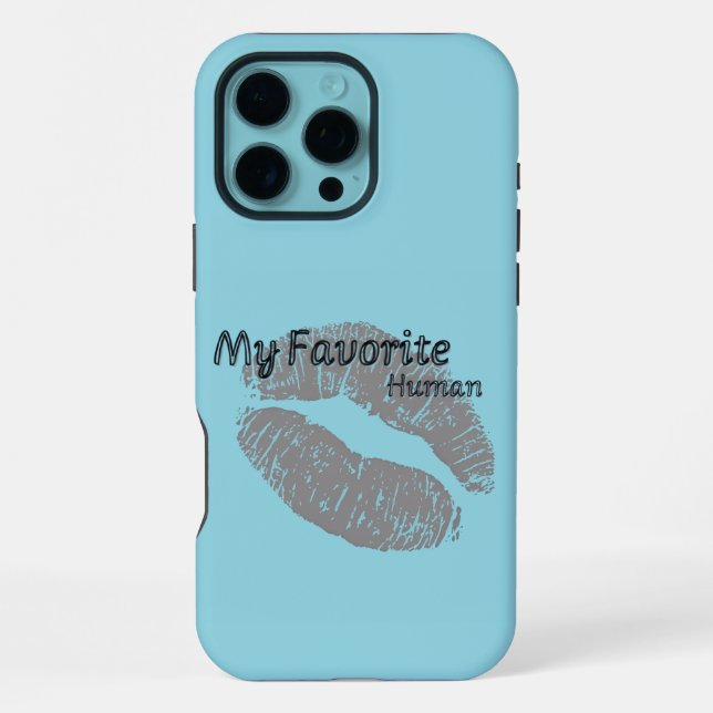My Favourite Human iPhone Case – Romantic Lips Art (Back)