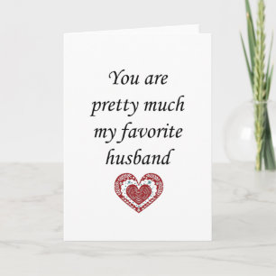 My Favourite Husband Valentine Card