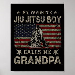 My Favourite Jiu Jitsu Boy Calls Me Grandpa Father Poster