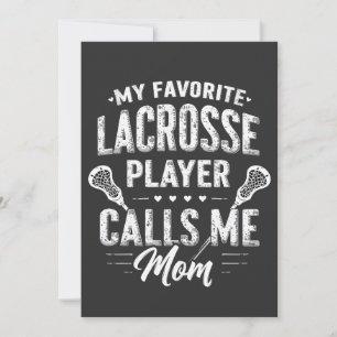 My Favourite Lacrosse Player Calls Me Mum Holiday Card
