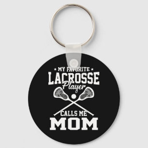 My Favourite Lacrosse Player Calls Me Mum Vintage Key Ring