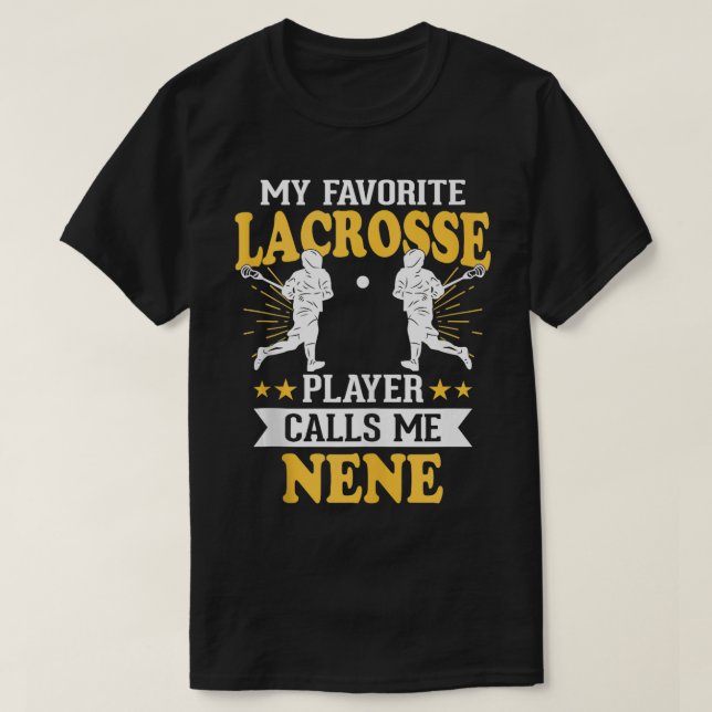 My Favourite Lacrosse Player Calls Me Nene Tank To (Design Front)
