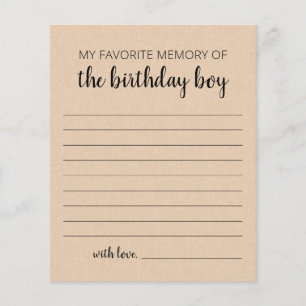 My Favourite Memory Of The Birthday Boy