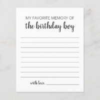 My Favourite Memory Of The Birthday Boy