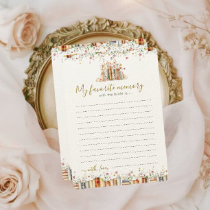 My Favourite Memory with the Bride Book- Theme Gam