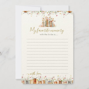 My Favourite Memory with the Bride - Book Themed