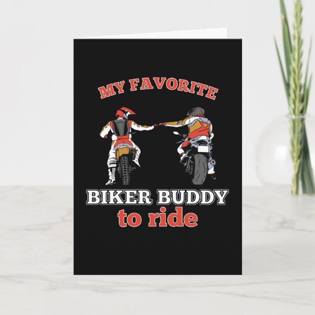 My Favourite Motorcycle Buddy Card (Front)