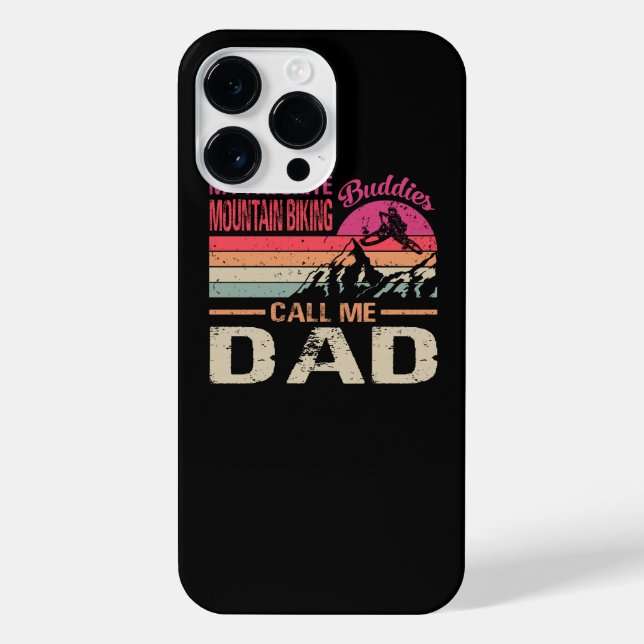 My Favourite Mountain Biking Buddies Call Me Dad V iPhone Case (Back)
