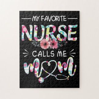 My favourite nurse call me mum jigsaw puzzle