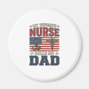 My Favourite Nurse Calls Me Dad Vintage Shirt Desi Magnet