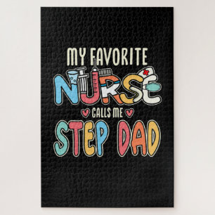My Favourite Nurse Calls Me Step Dad Jigsaw Puzzle
