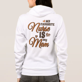 My Favourite Nurse Is My Mum Retro Vibes Hoodie
