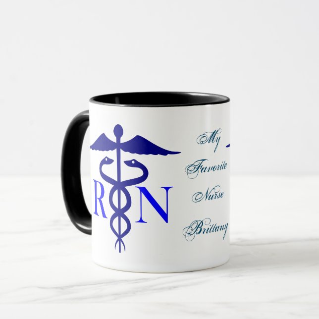 My Favourite Nurse Mug (Personalise It) (Front Left)