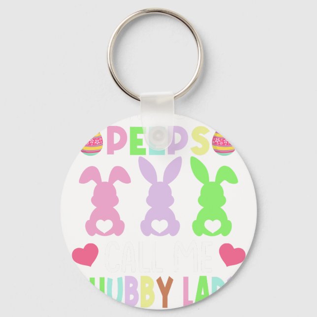 my favourite peeps, retro, vintage key ring (Front)
