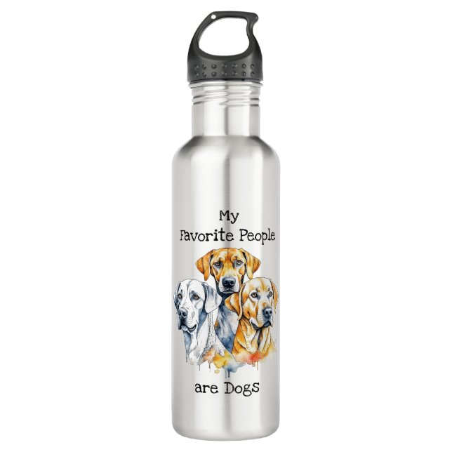 My Favourite People are Dogs 710 Ml Water Bottle (Front)