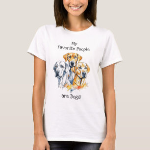 My Favourite People are Dogs T-Shirt