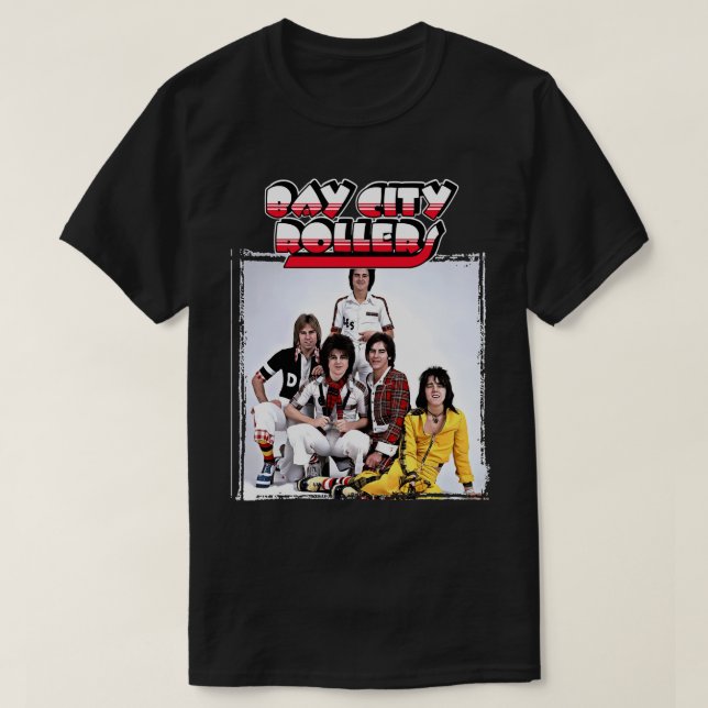 My Favourite People Band Bay City Rollers Music Ro T-Shirt (Design Front)