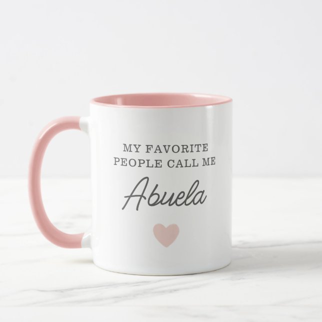 My Favourite People Call Me Abuela Script Mug (Left)