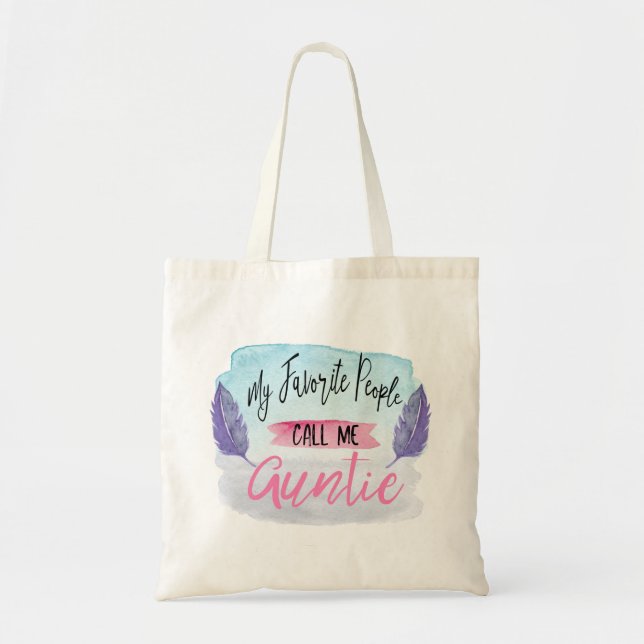 My Favourite People Call Me Auntie Tote Bag (Front)