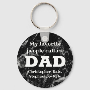 My Favourite People Call Me Dad Father's Day Key Ring