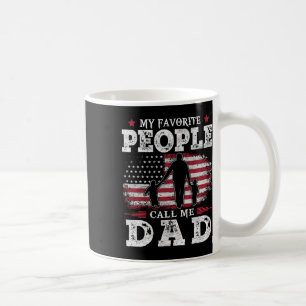 My Favourite People Call Me Dad Us Flag Gifts Dad Coffee Mug