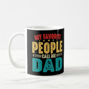 My Favourite People Call Me Dad Vintage Fathers Da Coffee Mug