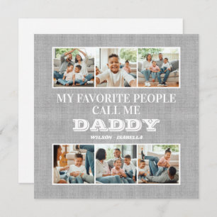 My Favourite People Call Me Daddy Father's Day Holiday Card