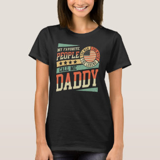 My Favourite People Call Me Daddy Men Vintage Dad  T-Shirt