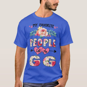 My Favourite People Call Me GG Floral Mothers Day T-Shirt