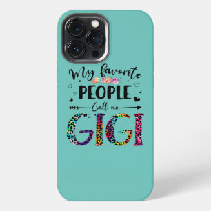 My Favourite People Call Me Gigi Floral Leopard iPhone 13 Pro Max Case